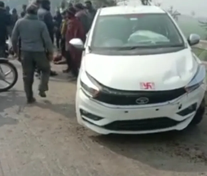 अनियंत्रित पिकअप ने बाइक सवार को रौंदा, दर्दनाक मौत देख दहले लोग,वाहन छोड़कर पिकअप चालक हुआ फरार,एनएच107 पर हुई घटना