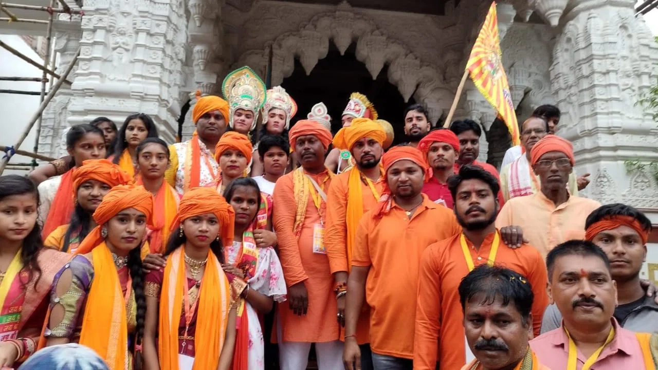 सात दिवसीय शौर्य जागरण यात्रा के दौरान किया गया सामूहिक हनुमान चालीसा पाठ,हिंदुत्व के शौर्य को जगाने के लिए निकाली गयी सात दिवसीय शौर्य जागरण यात्रा:नितिन कुमार