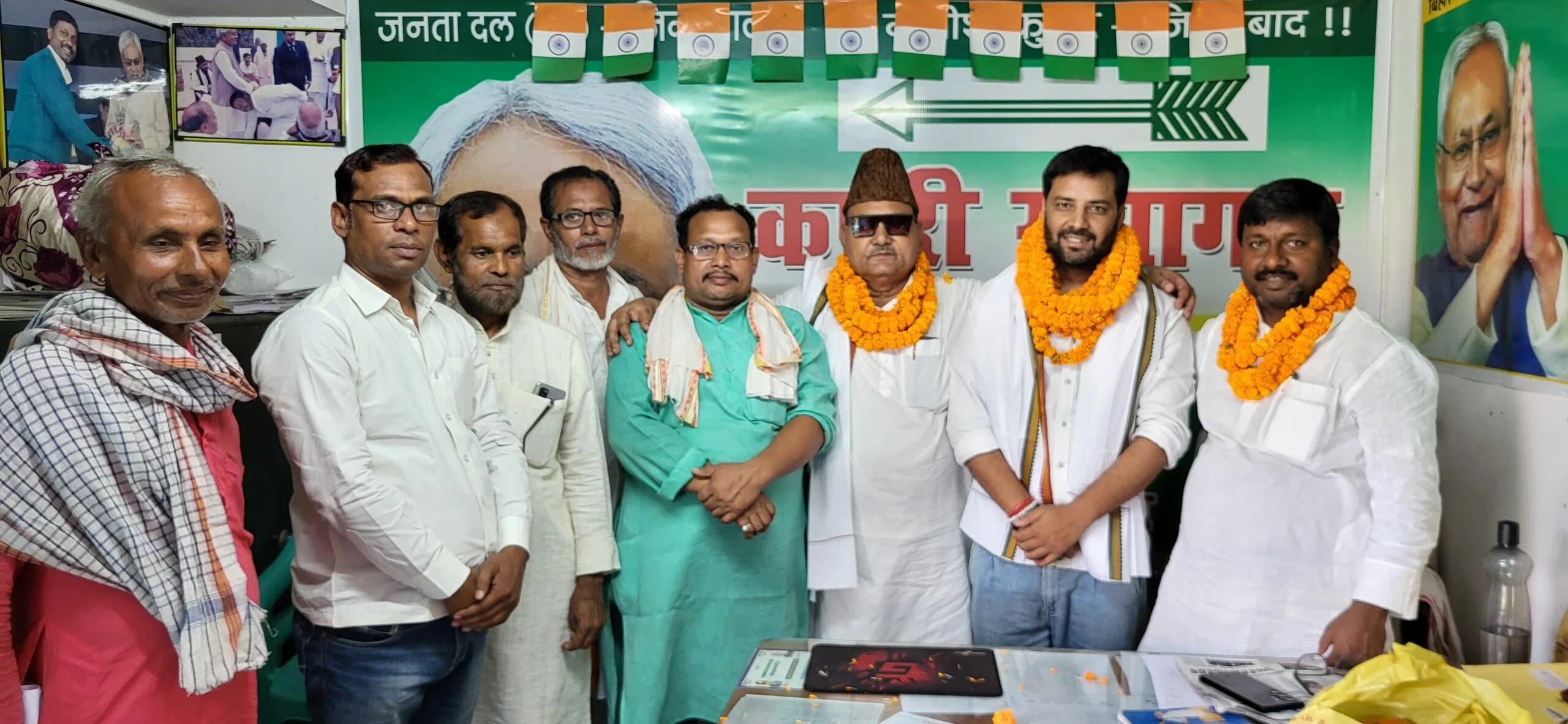 जदयू मीडिया सेल के प्रदेश अध्यक्ष और अल्पसंख्यक प्रकोष्ठ के प्रदेश उपाध्यक्ष का हुआ स्वागत,जीयाउल हक का अनुभव पार्टी के लिए साबित होगा लाभकारी:बबलू मंडल